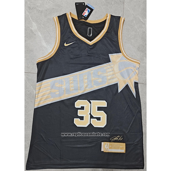 Camiseta Phoenix Suns Kevin Durant #35 Select Series Oro Negro